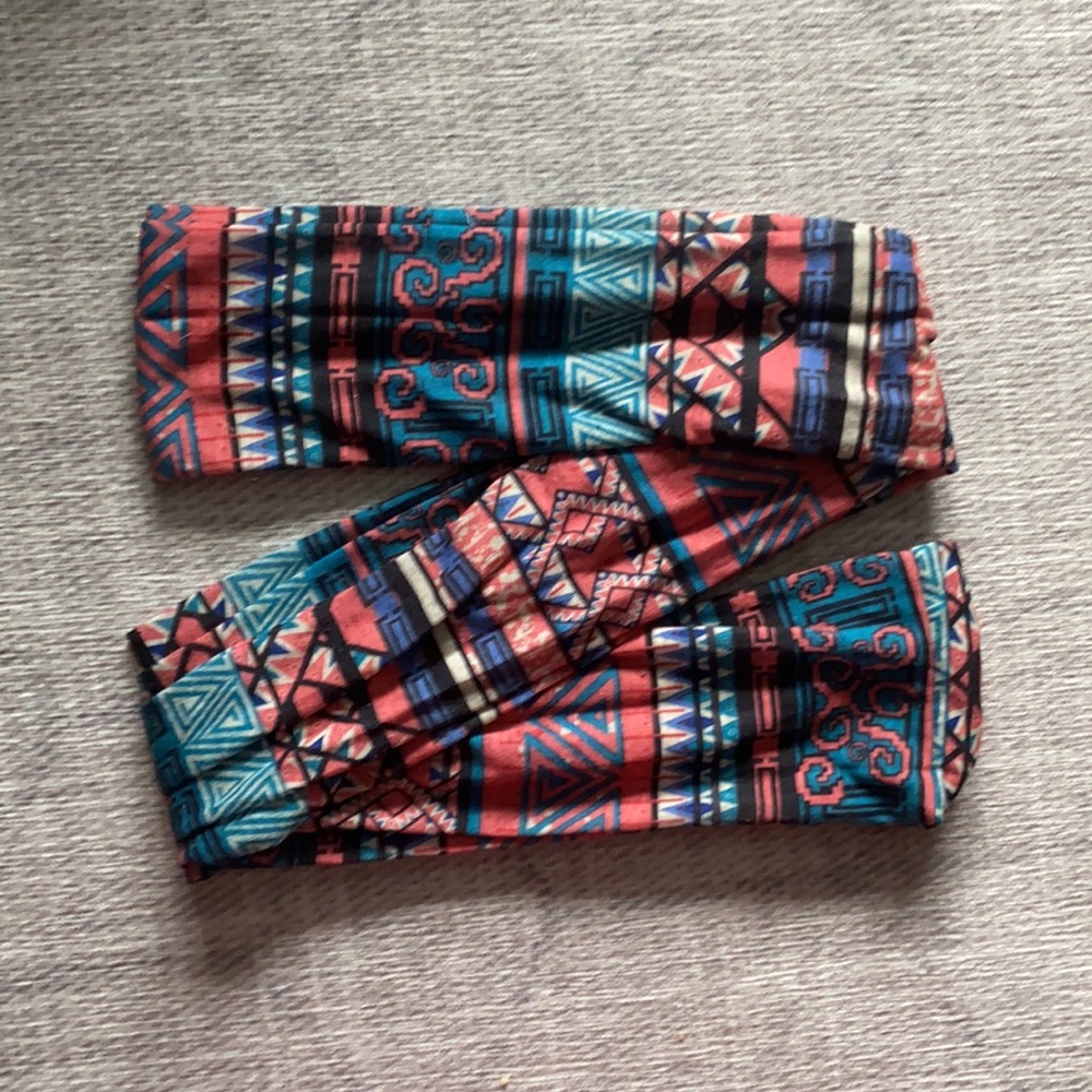 Neon Soul Aztec Patterned infinity Scarf - Picture 2 of 9